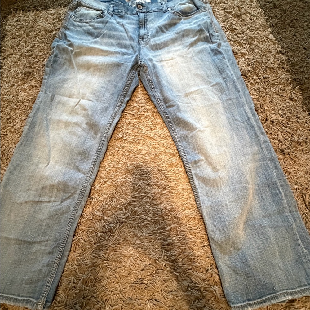 Men's Light Blue Jeans by BKE - Picture 3 of 7